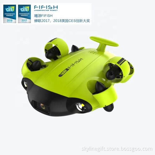 QYSEA FIFISH V6 Underwater Drone + 100M Cable + Spool + 64G Internal Storage Bundle
